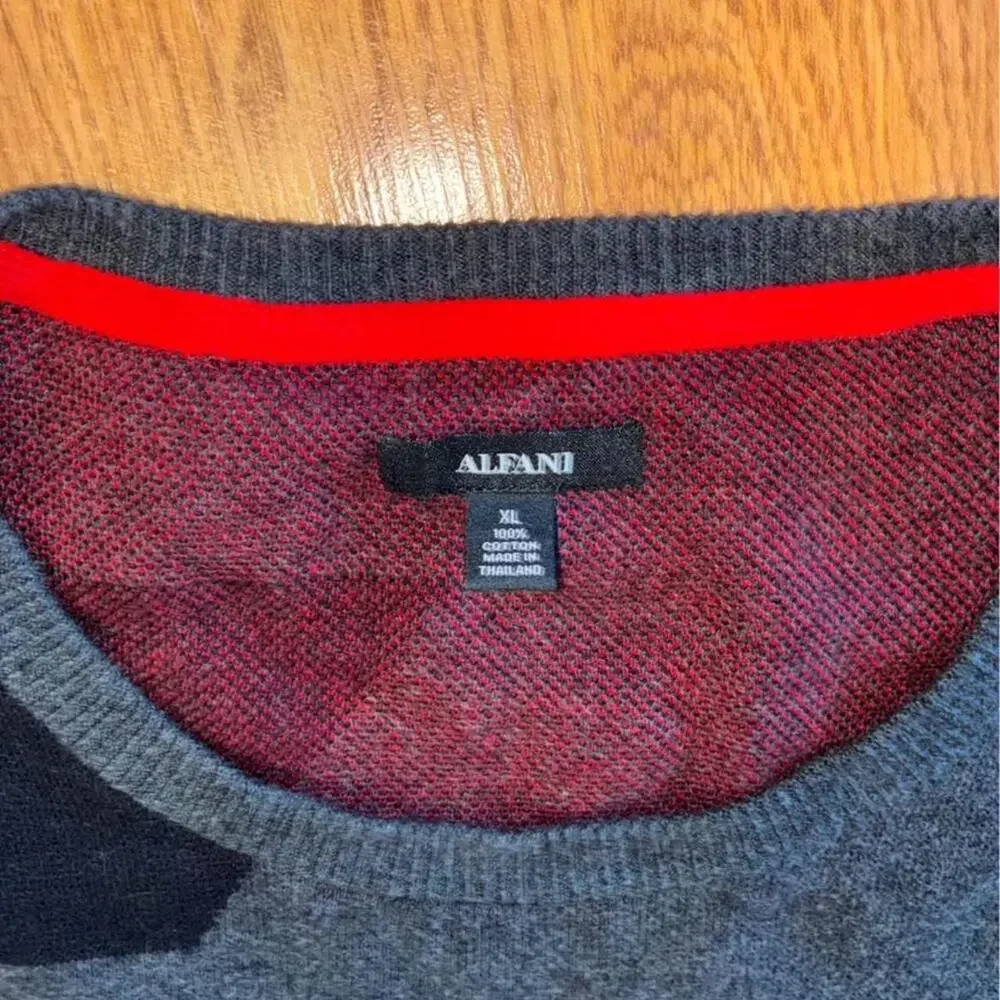 Mens 90s sweater‎ color block XL